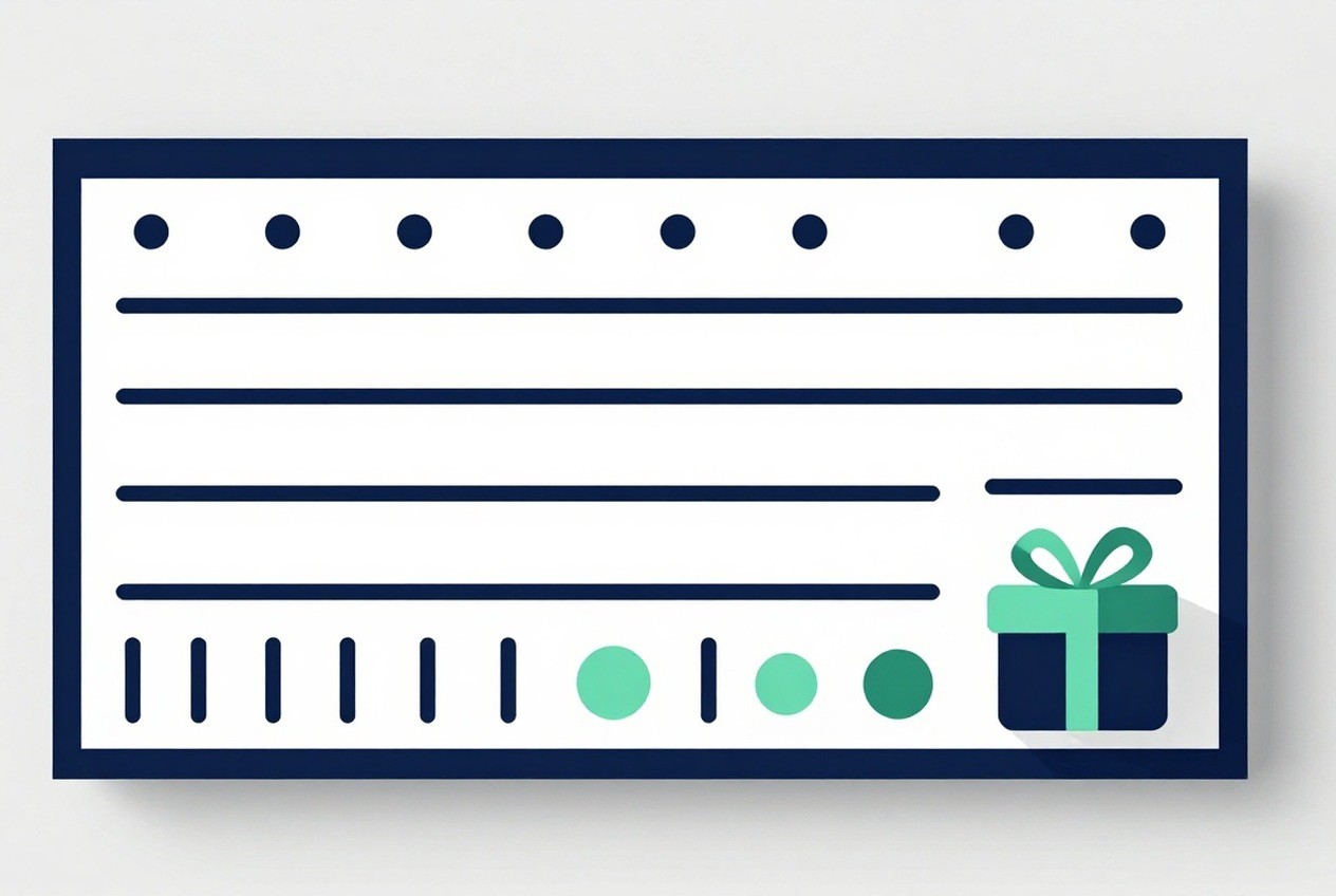 Organizer size chart with fit markers